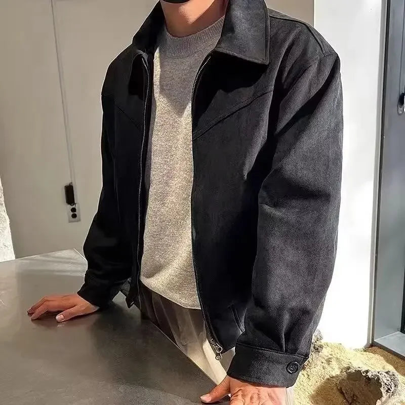 Retro Suede Maillard Jacket — Vintage Winter Edition